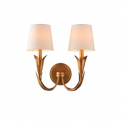 Duova Wandleuchte – Gebogenes, schilfartiges Metallarmdesign für Schlafzimmer, Wohnzimmer oder Badezimmer