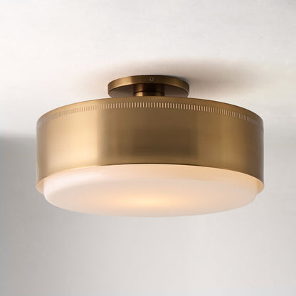 Bolvira Sleek Metal Flush Mount - Contemporary Design - Modern Ceiling Light for Bedroom
