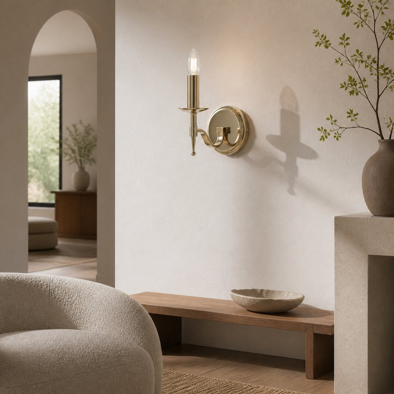 Tela Classic Wandleuchte aus Metall – Elegante Wandleuchte, ideal für Flur oder Wohnzimmer