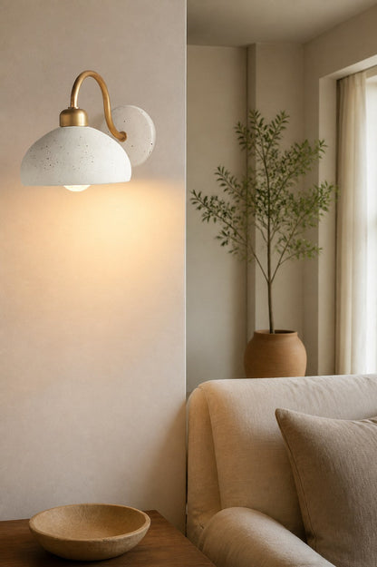 Radiica gesprenkelte Keramik-Wandleuchte – elegante Wandleuchte für Schlafzimmer und Flur