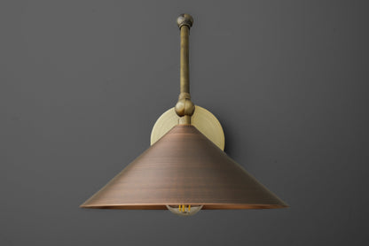 Conique Meta  Adjustable Wall Sconce - Vintage Industrial Light