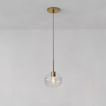 Selvion Sculptural Globe Pendant Light - Modern Glass Pendant Lamp - Sleek Design
