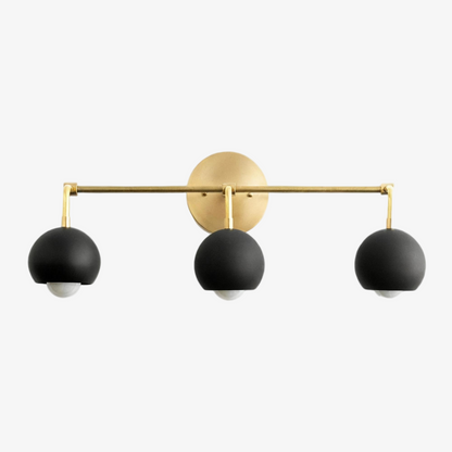 Metio Kuppel-Dekoratives Schminklicht – Klassische Badezimmer-Wandlampe mit Kugelschirm