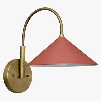 Curva Metall-Wandleuchte im Vintage-Stil – eleganter kegelförmiger Lampenschirm für Schlafzimmer