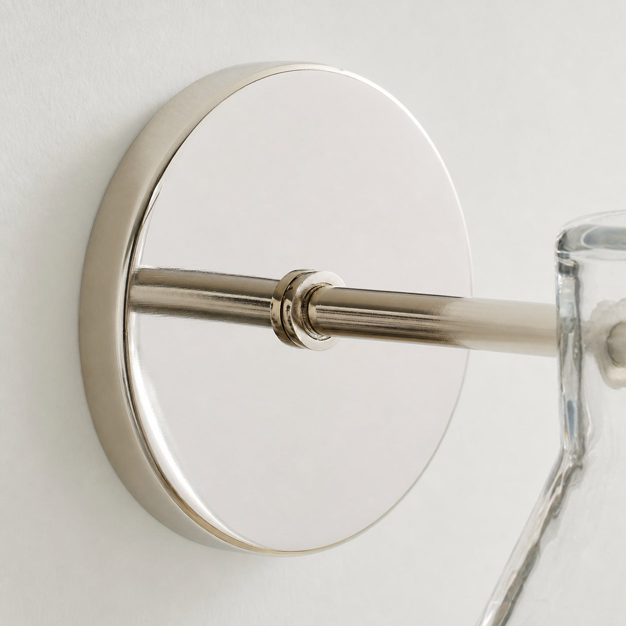 Glavira Doppel-Wandleuchte aus recyceltem Glas – Wandbeleuchtung aus Messing für den Innenbereich
