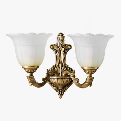 Bloom Flower Brass Sconce