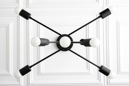 Mobilux Line Modern Chandelier - Mid Century Ceiling Light Fixture