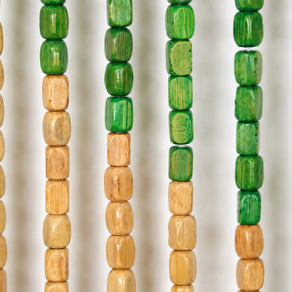 Bohemian Wooden Beaded Door Curtain