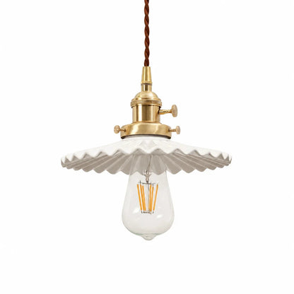 pleated ceramic pendant light 02
