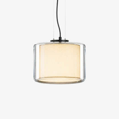Mercer Glass Fabric Pendant Light
