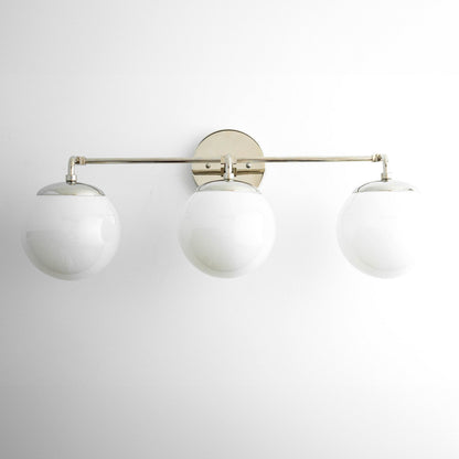 Glorica Glass Wall Sconce - Modern Vintage Vanity Light Fixture