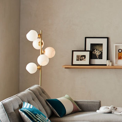 Brina Glass Multi-Light Floor Lamp - Modern Standing Light with Elegance