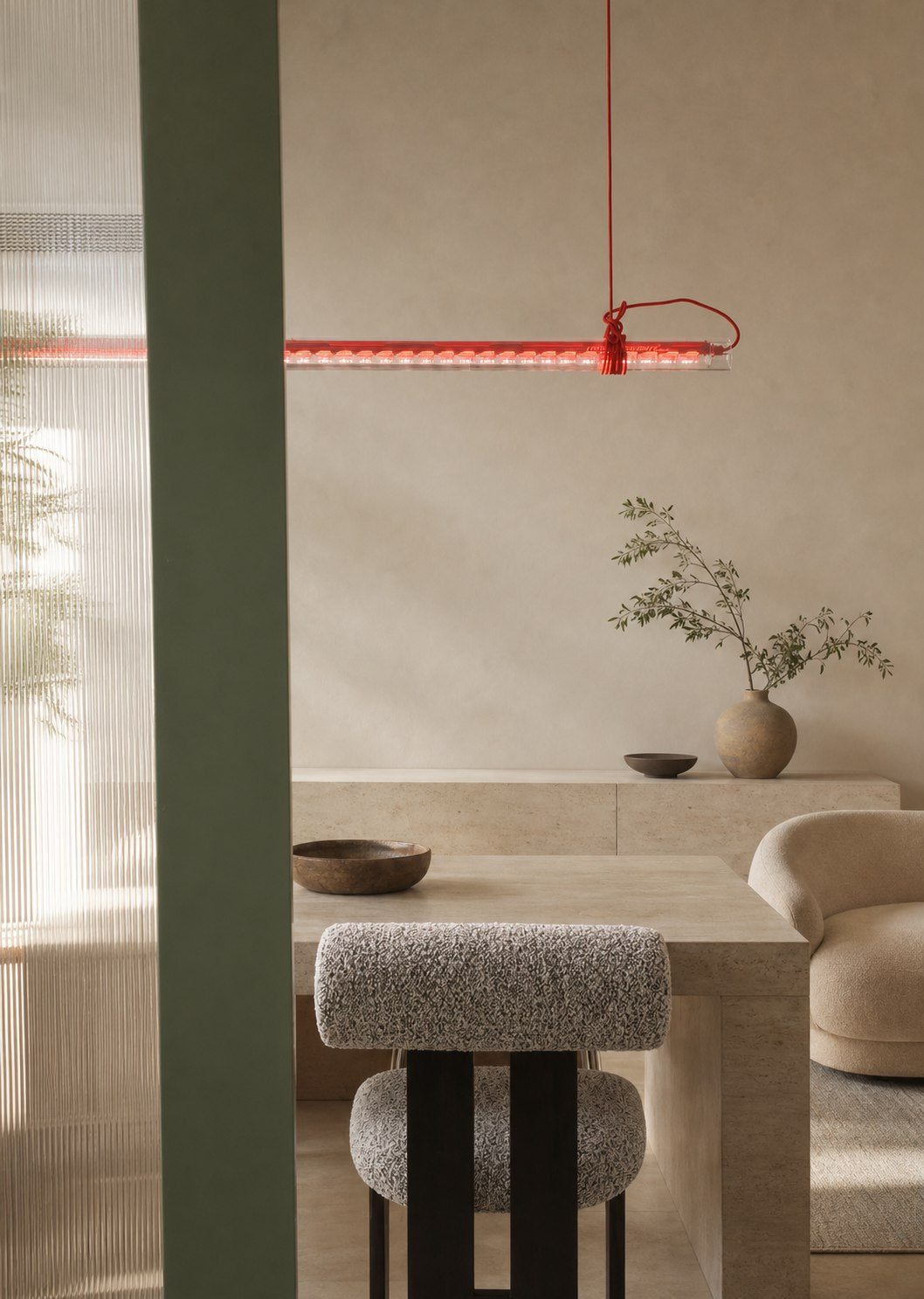 Tubular Linear LED Pendant Lamp