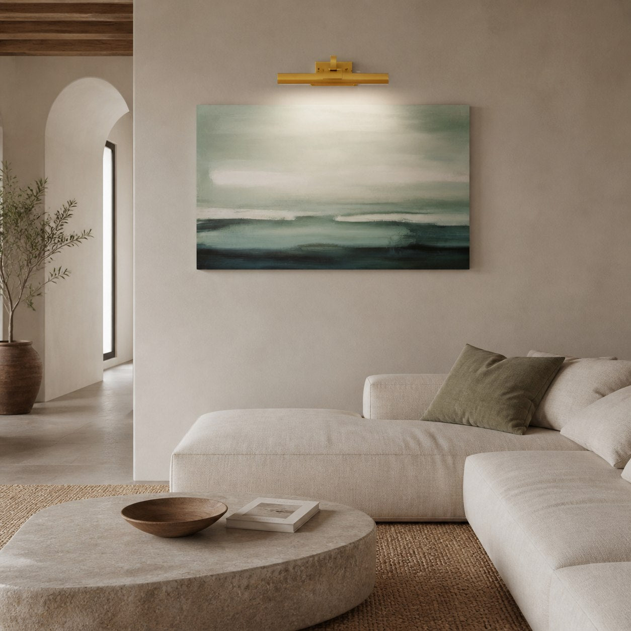 Aurix Cordless Picture Light with Slim Modern Design - LED Wall Fixture for Art & Hallways