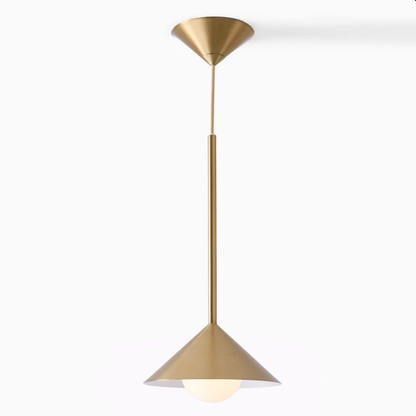 Brivana Adjustable Pendant – Mid-Century Cone Light for Kitchen & Dining