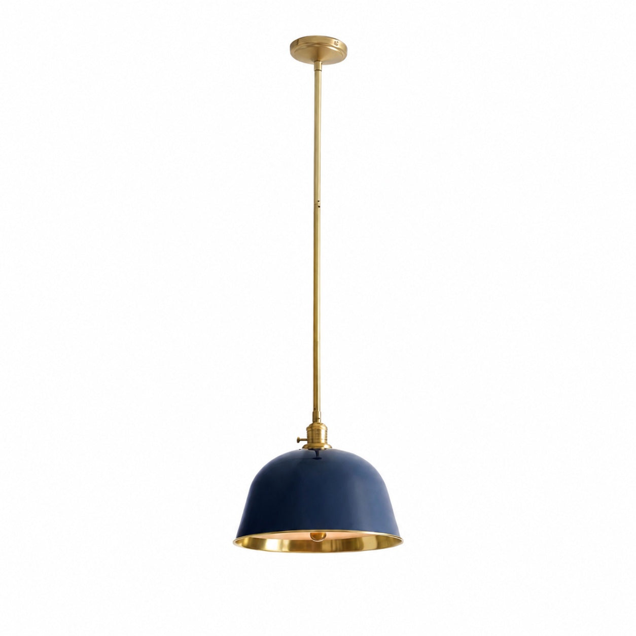 Lirra Metal Dome Pendant Light – Industrial Silhouette Lamp for Kitchens