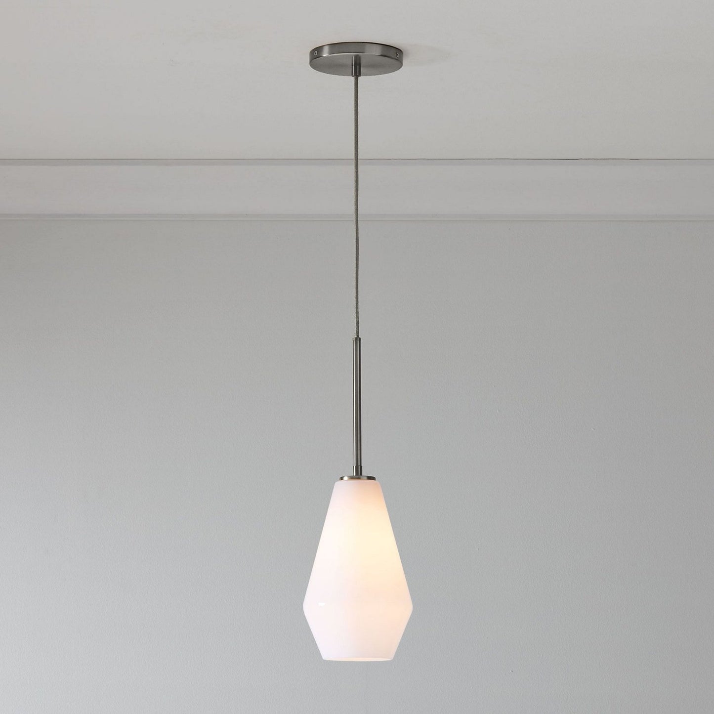 Merin Transparent Glass Sculpture Geometric Chandelier