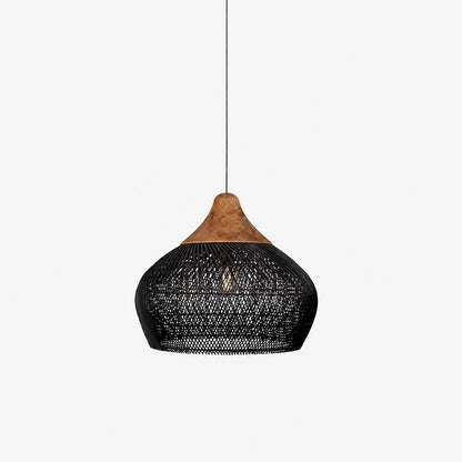 Harp Braided Rattan Pendant Lamp