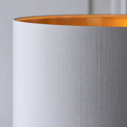Tela Drum Shade Floor Lamp - Contemporary Fabric Standing Lamp for Home Office