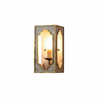 Boho Rustic Cube Sconce