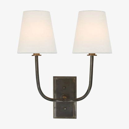 VistaGlow Industrielle Metall-Wandlampe – Moderne Doppelwandleuchte