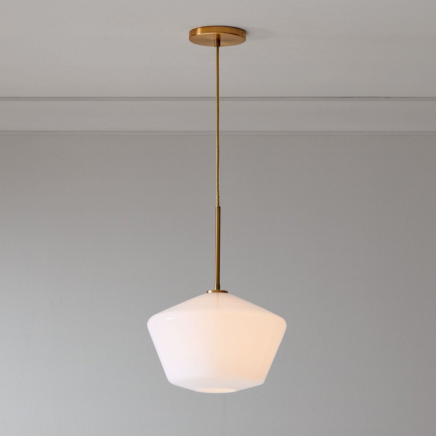 Merin Transparent Glass Sculpture Geometric Chandelier
