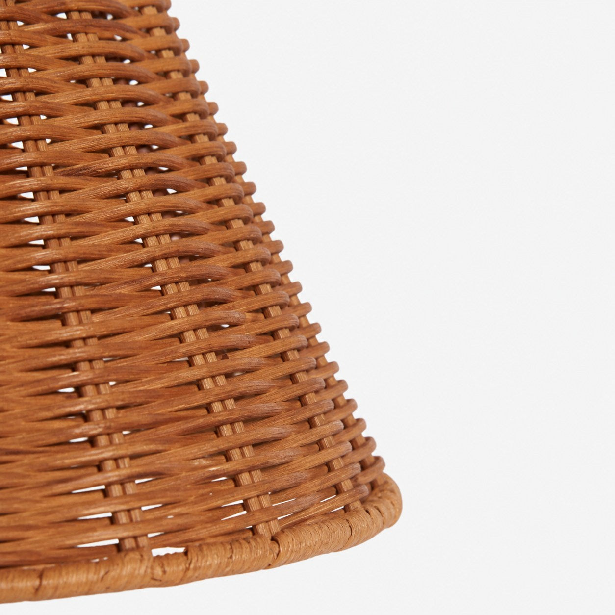 Wickara Sculptural Rattan Mini Table Lamp - Natural Woven Finish Suitable for Side Tables & Entryways