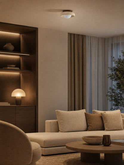 Piedra Travertine Ceiling Lamp