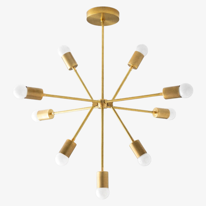 Mobilux Line Modern Chandelier - Mid Century Ceiling Light Fixture