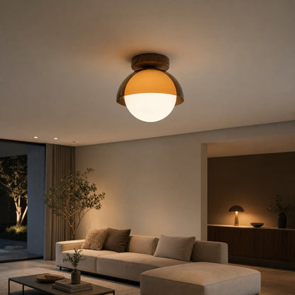 Afterglow Sunset Sculptural Glow Ceiling Lamp Modern Vintage Style for Hallway and Entryway