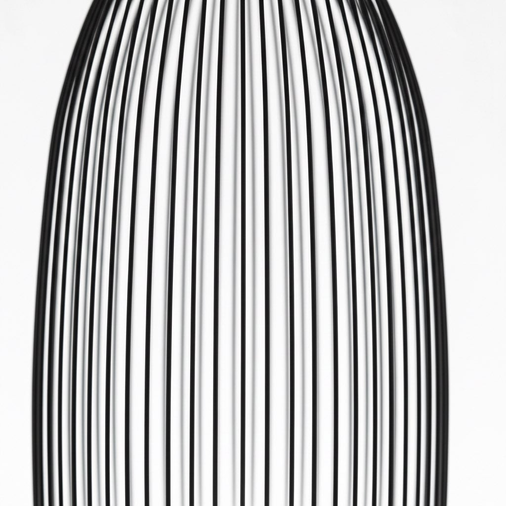 Radiloop Minimalist Suspension Lamp - Metal Lantern-Inspired Design for Dining Room N48