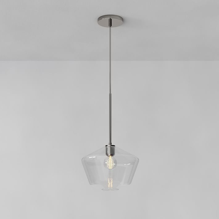 Merin Transparent Glass Sculpture Geometric Chandelier