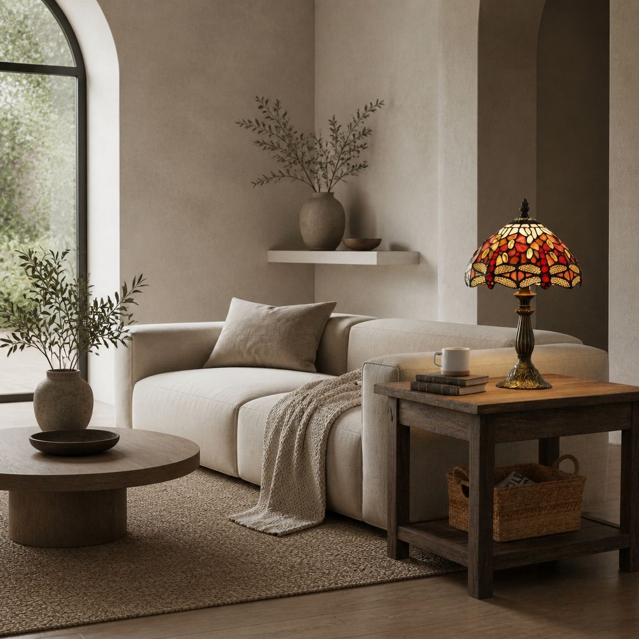 TF Harken Dekorative Juwelen-Tischleuchte - Atemberaubendes Glasdesign, perfekt für Schlafzimmer oder Wohnzimmer