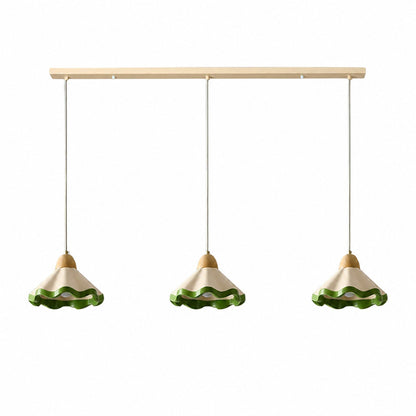 Moliro Scalloped Pendant Light - Modern Wavy Lighting for Dining Room