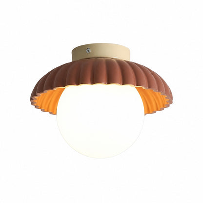 Orbion Sculptural Ring Ceiling Light – Retro Futuristic Design Decorative Ceiling Lamp N55