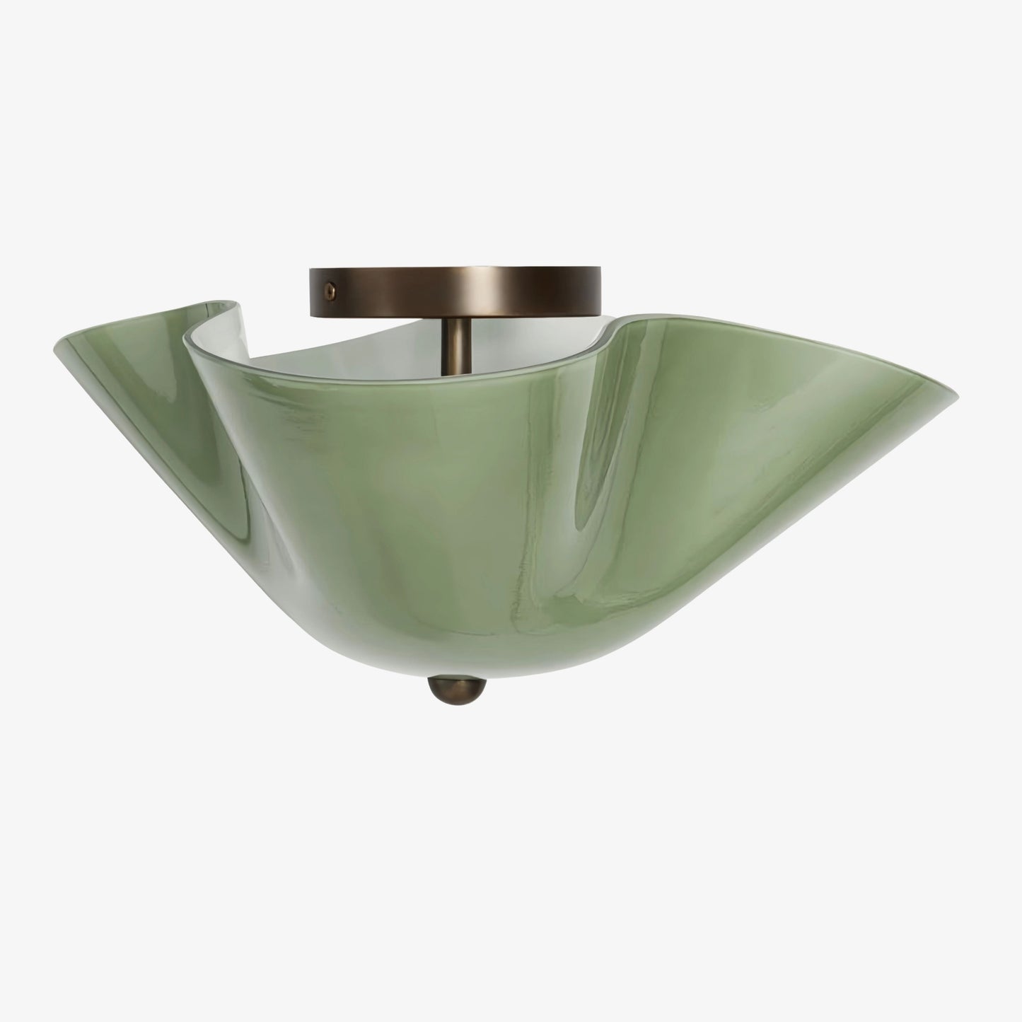Bellina Warm Glow Sculptural Ceiling Light for Low Ceiling Areas
