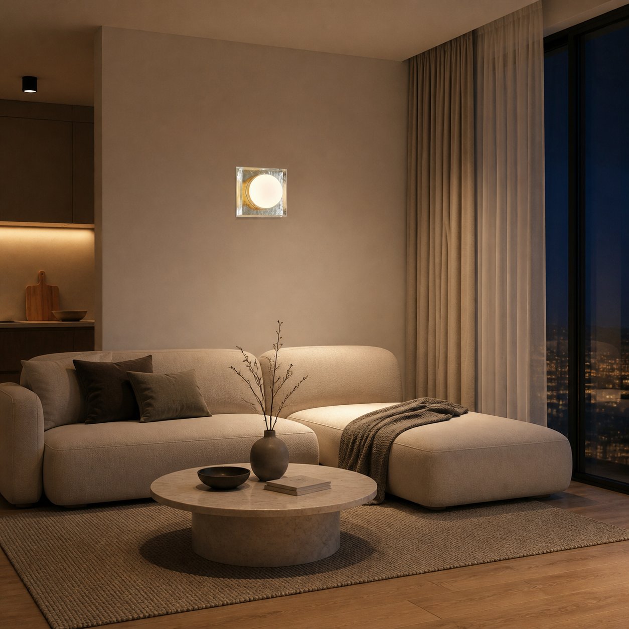 Vellaro Wall Sconce Glass and Metal Design - Timeless Style for Kitchen and Office Lighting