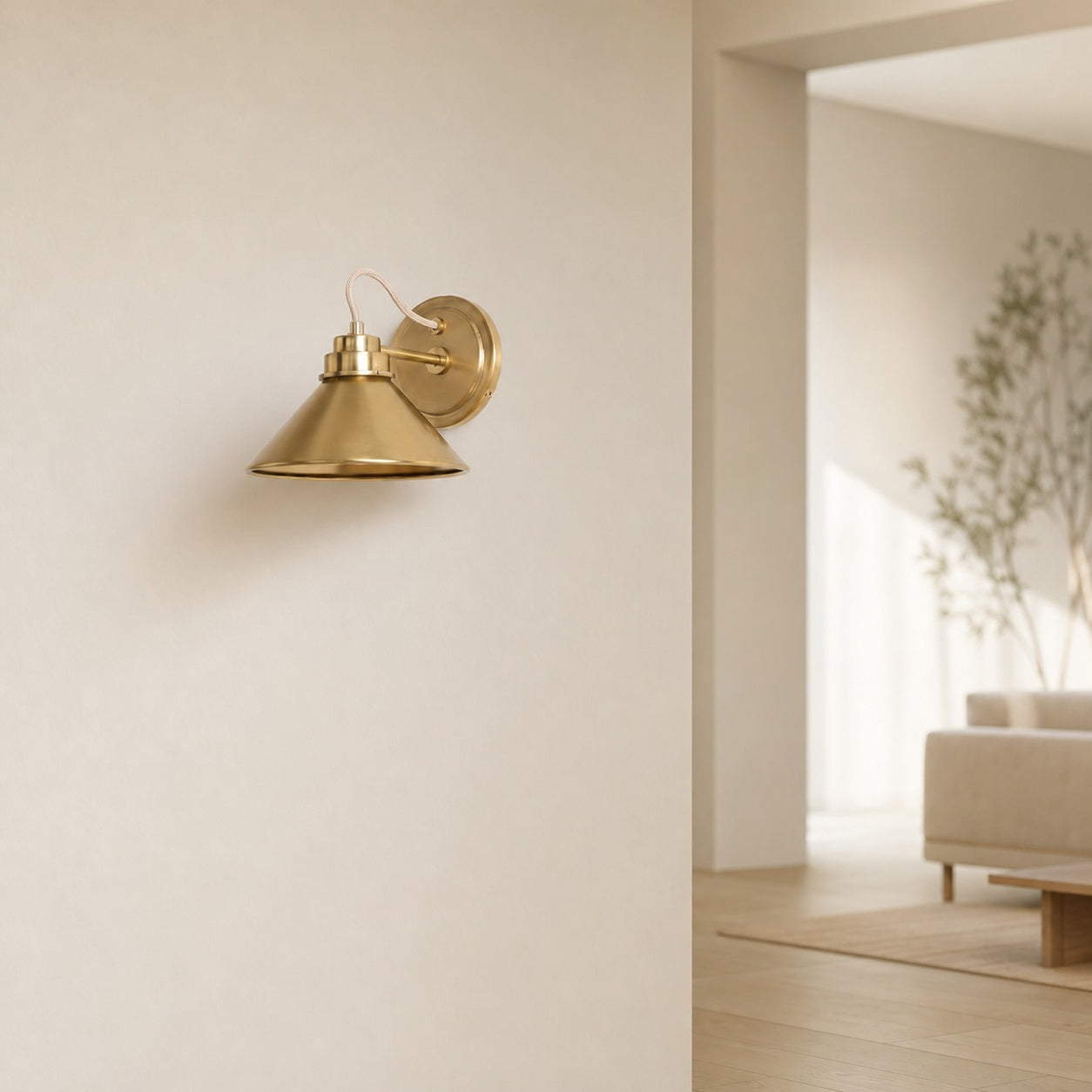 Aurenza Sconce – Farmhouse Wall Light with Metal Accents for Cozy Spaces