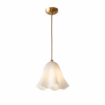 Bellina Artistic Glass Pendant Light - Modern Bloom Inspired Hanging Ceiling Lamp