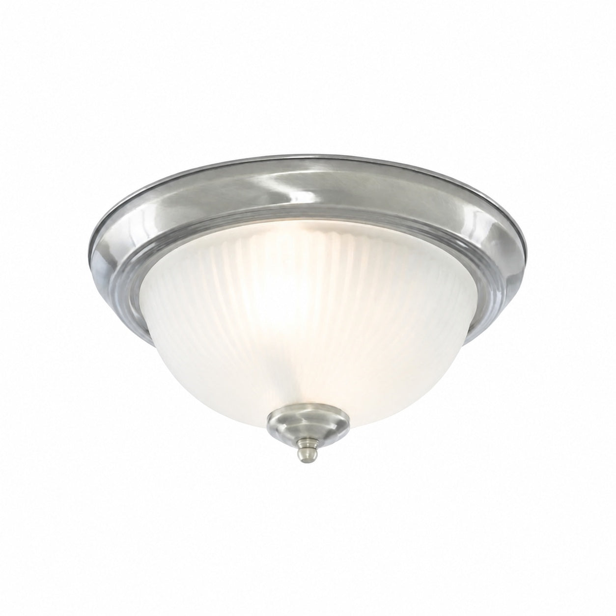 TF Vintora Moderne Deckenleuchte – Geripptes Glas und Metallrahmen für Küchen oder Flure