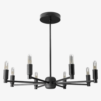 Mobilux Line Modern Chandelier - 8 Arm Mid Century Hanging Light