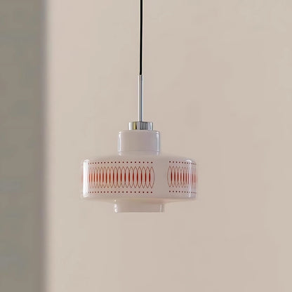 Vintage Bauhaus Opalglas Pendelleuchte