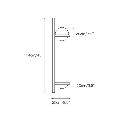 Globe Shade Minimalist Wall Lamp for Indoor and Outdoor Spaces