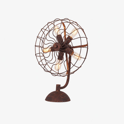 Old Style Fan Table Lamp