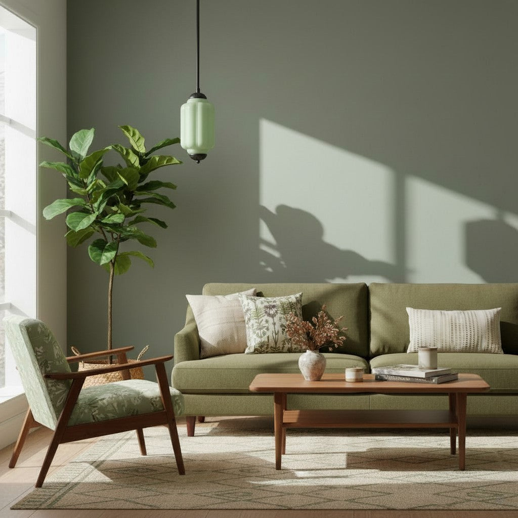 Eloise Petite Pendant Light - Vintage Milk Glass Lamp