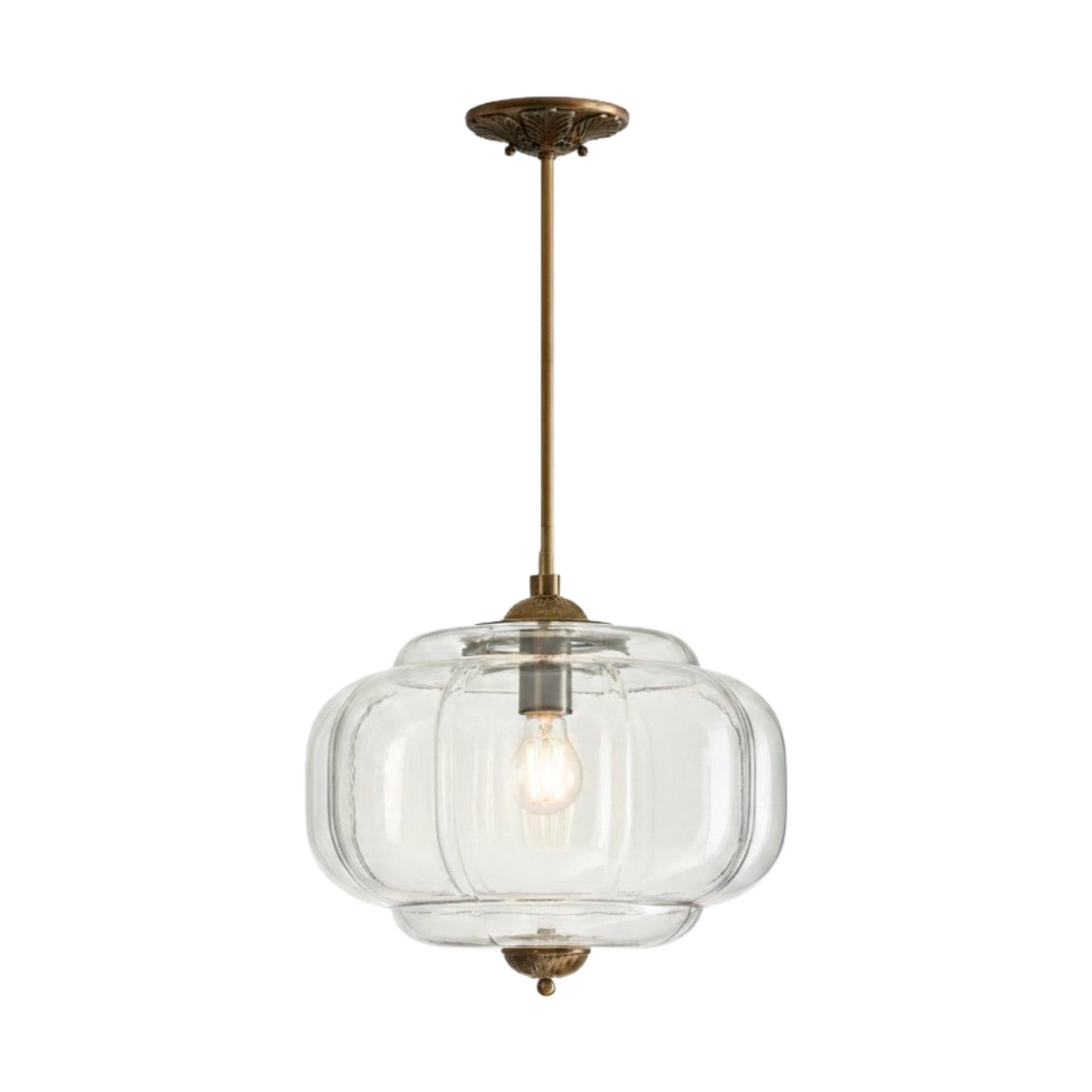 Eloise Pendant Light - Vintage Milk Glass Pendant Light