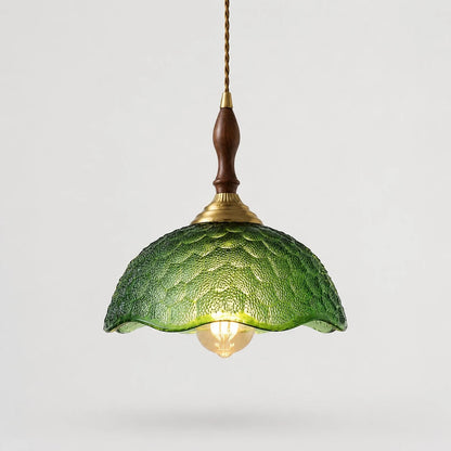 Green glass pendant product cutout
