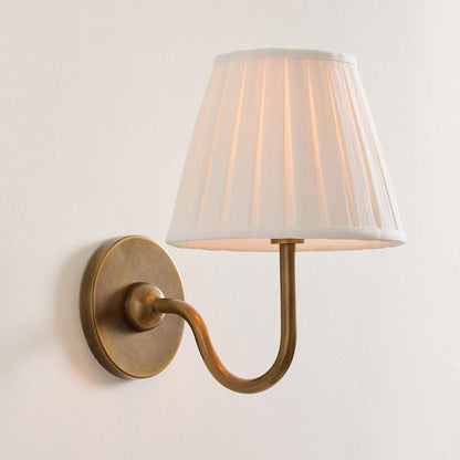 Luvora Decorative Pleated Shade Wall Lamp Vintage Modern Lighting for Corridor and Home Interiors