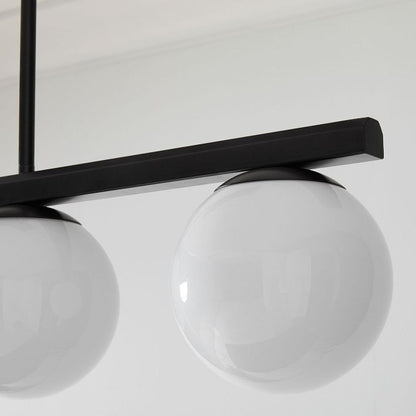 Brelia Round Light Chandelier - Modern Milk Glass Globe Ceiling Light