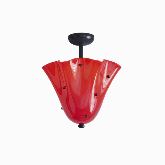 Bellina Decorative Glass Ceiling Light - Modern Sculptural Flush Mount
